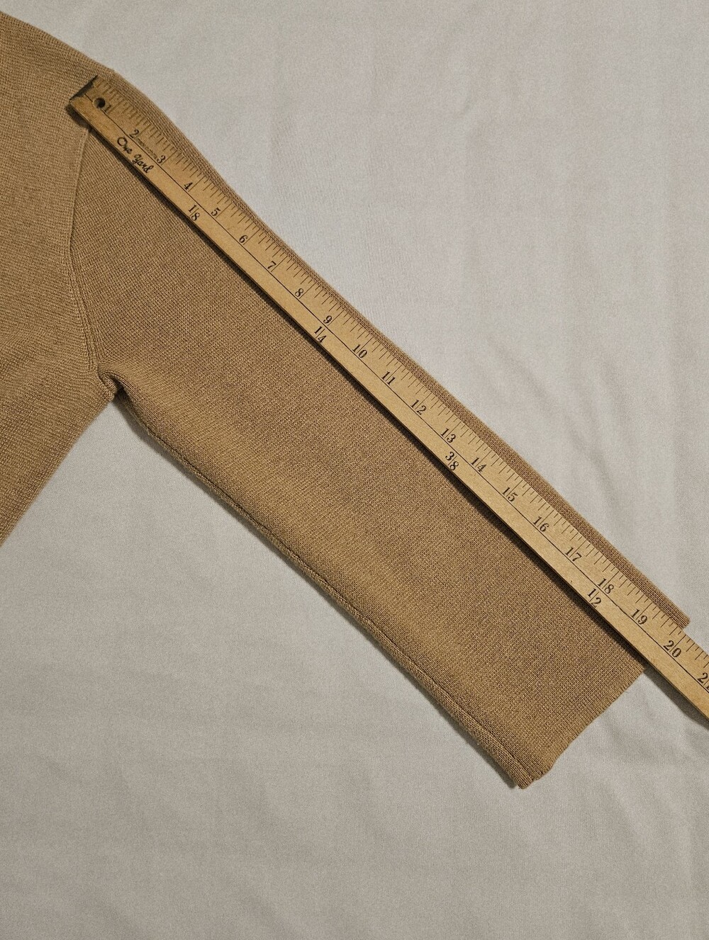 J. Crew Sophie Open Front Sweater Blazer Camel Merino Wool Small - Picture 11 of 11